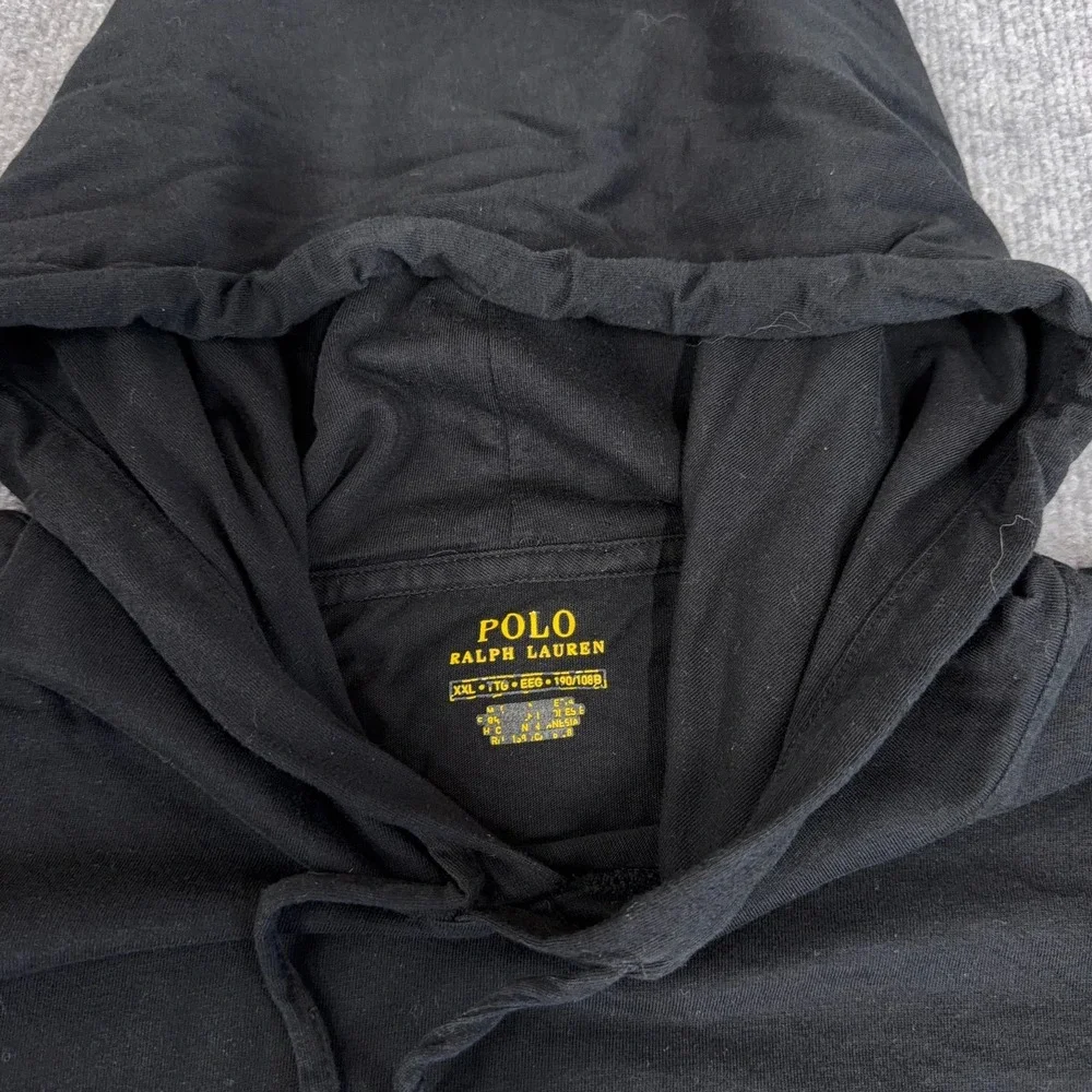Polo Ralph Lauren Hoodie Men 2XL *LOT OF 2* Black Yellow Lightweight T Pony Logo